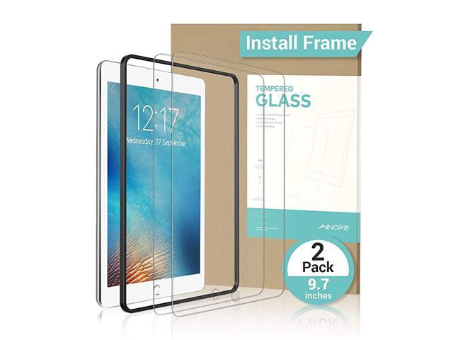 PACK Gift INSTALL FRAME iPad 97 6th Generation Screen Protector 018017 Tempered Glass iPad Air Screen Protector for iPad Pro 97 Compatible with