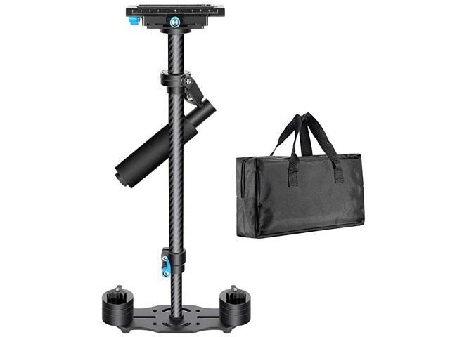 Carbon Fiber 24 inches60 centimeters Handheld Stabilizer with 14 38 inch Screw Quick Shoe Plate for Canon Nikon Sony and Other DSLR Camera Video DV