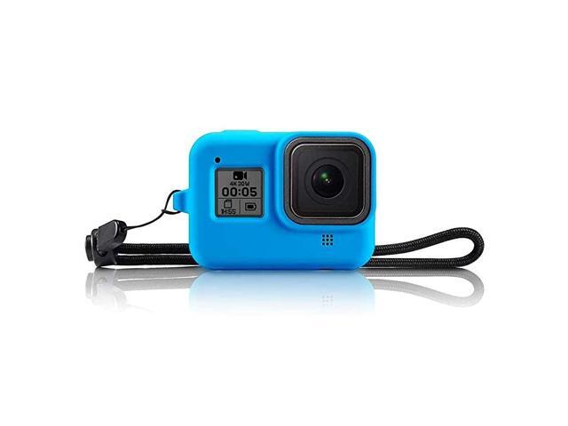 Silicon Protective Cover for GoPro Hero 8 Black Sleeve Housing Case Frame with Lanyard Accessory Blue