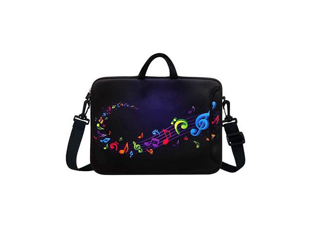 to 125Inch Neoprene Laptop Shoulder Messenger Bag Case Sleeve for 11 116 12 122 125 Inch ChromebookTabletNotebookMacbook ProAir Musical Note