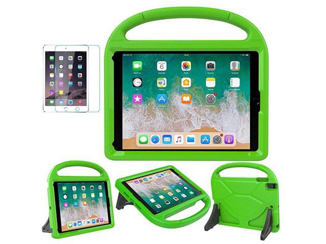 iPad 97 2018 2017 Air 12 Pro 97 Case for Kids Durable Shockproof Protective Handle Bumper Stand Cover with Screen Protector for iPad 97 inch