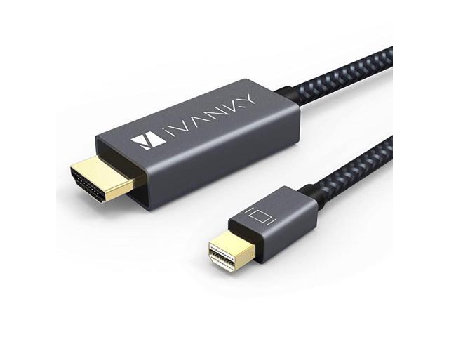 Mini DisplayPort to HDMI Cable 66ft Nylon Braided Optimal Chip Solution Aluminum Shell Thunderbolt to HDMI Cable for MacBook AirPro Surface