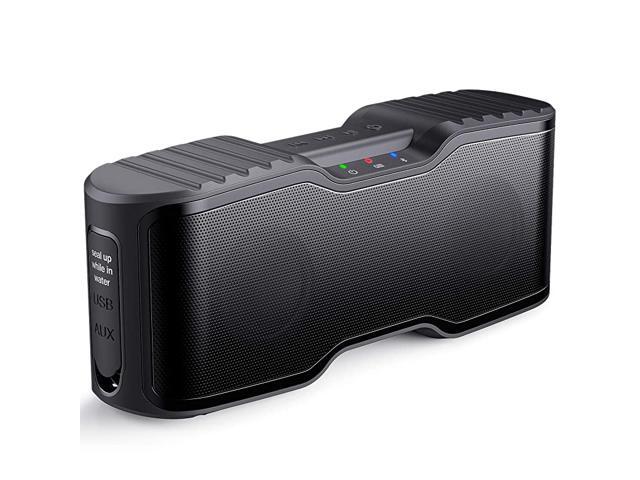 Sport II Portable Wireless Bluetooth Speakers 20W Bass Sound 15H Playtime Waterproof IPX7 Stereo Pairing Outdoors Travel Home Party Black