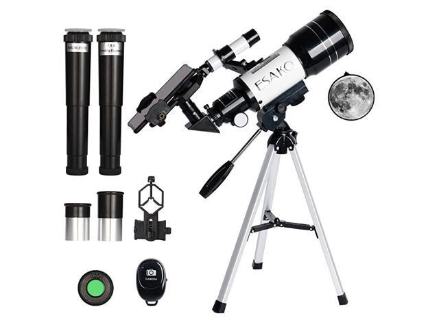 Telescope for Kids Beginners 70mm Portable Astronomical Telescopes with Phone Mount Remote Control