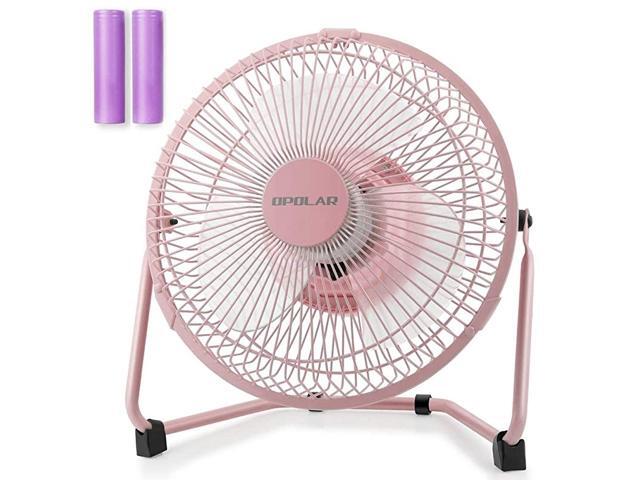 9 Inch USB Rechargeable Desk Fan with 6700mAh Capacity Long Working Time Good AirflowWhisper Quiet Two Settings Personal Cooling Fan for Home