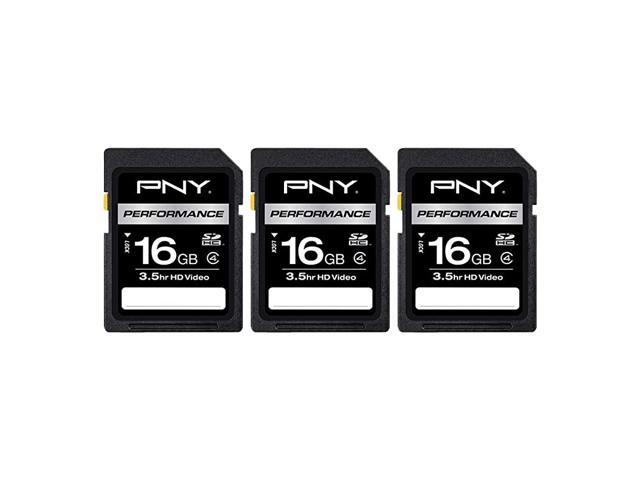 16GB Performance Class 4 SDHC Flash Memory Card 3Pack PSDHC16G4HX3MP