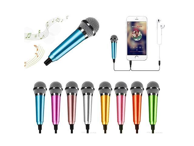 Portable Vocal Microphone for Mobile Phone Computer Tablet Recording Chat and SingingBlue