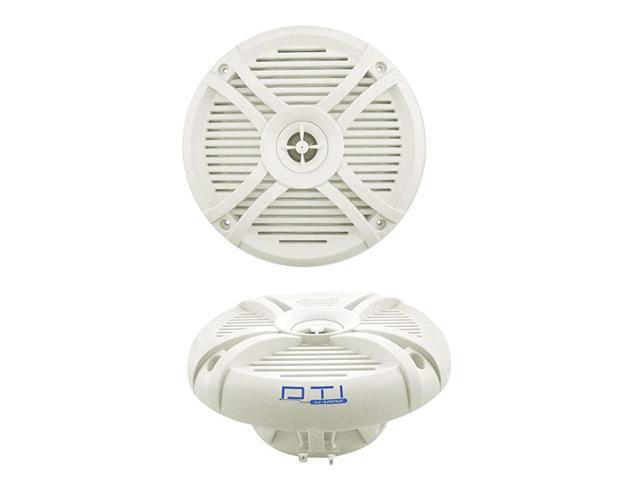 DS65MR 612 220 Watts Max Power 2Way Marine Boat Water Resistant High Power Audio Stereo Coaxial Speaker System White