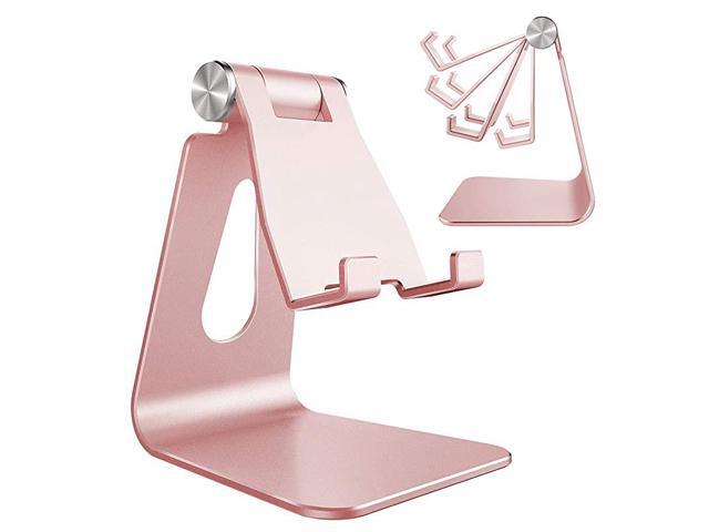Adjustable Cell Phone Stand Phone Stand Cradle Dock Holder Aluminum Desktop Stand Compatible With Phone Xs Max Xr 8 7 6 6s Plus SE Charging
