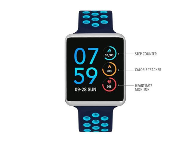Air Special Edition Smartwatch Heart Rate Monitor Pedometer Walking and Running Tracker for Women and Men Android iOS Compatible Perforated Strap