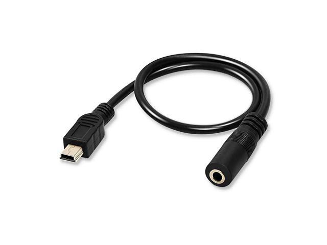 35mm Female to 5 Pin Mini USB Male Microphone Adapter Cable