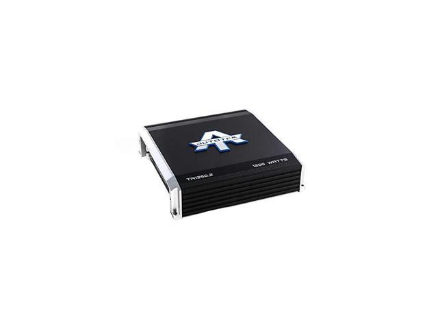 TA12502 TA Series 2 Channel Car Audio Amplifier Black Class AB Amp 1200 Watt Bass Boost Marine Grade Protection Amplifier