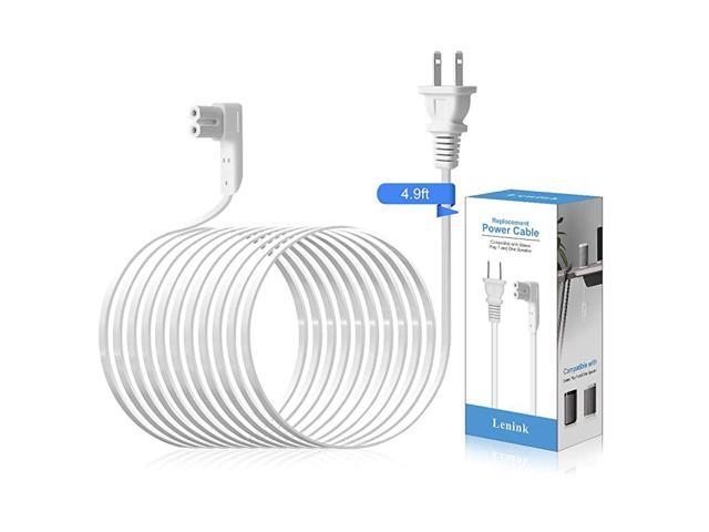 Power Cable Replacement Cord Compatible with Sonos Play 1 and One Speaker Accessories 49ft15m White