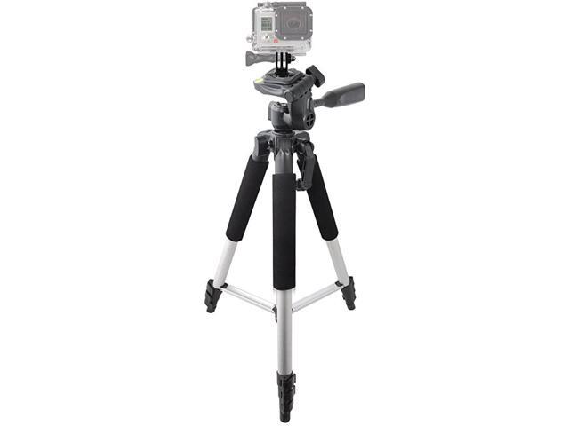 57 Inch Aluminum Tripod + Tripod Mount for ALL GoPro HERO Cameras + Microfiber Cloth