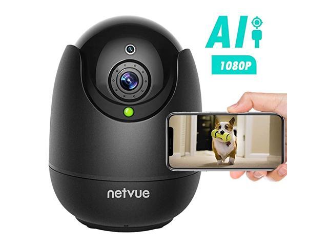 Camera1080P FHD Pet Camera with Phone App PanTilt Zoom Puppy Camera with 2Way Audio AI Human Detection Night Vision Cloud Storage TF Card Work with