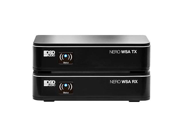 Wireless 58G Subwoofer TransmitterReceiver Kit Dual Source Diversity Antennas and Brackets NeroWSA