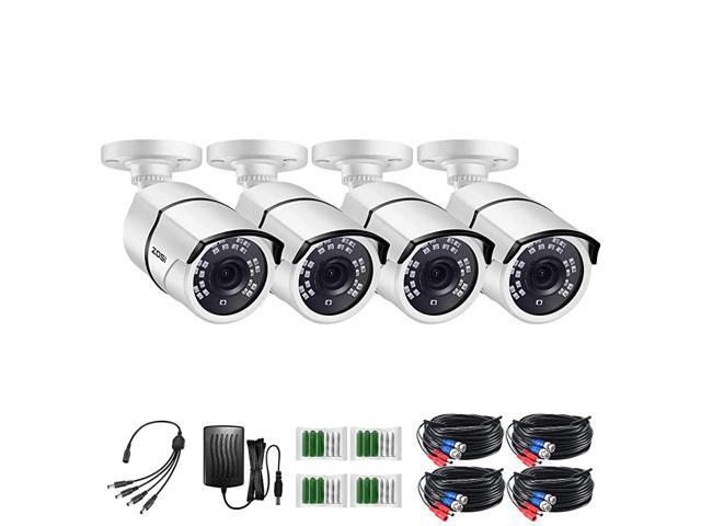 4 Pack 2MP 1080p HDTVI Home Security Camera Outdoor Indoor 1920TVL36PCS LEDs120ft Night Vision 105°View Angle Weatherproof Surveillance CCTV Bullet