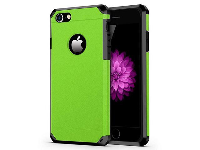 iPhone 78 Case Heavy Duty Dual Layer Extreme Protection Cover Heavy Duty Case for Apple iPhone 78 Lime Green