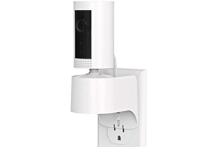 Mount for Ring Indoor Cam Plugin Wall Mount Stand with Power Adapter and Cable for Ring Indoor Camera 360 Degree Swivel and Space Saving Design