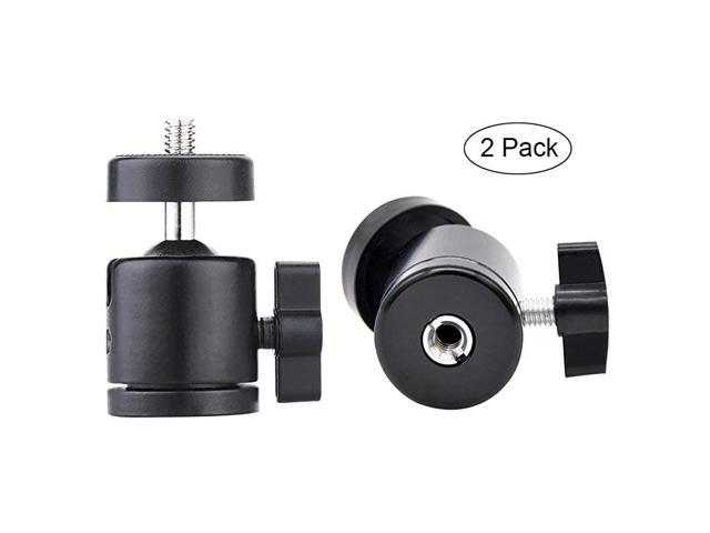 Mini Ball Head for HTC Vive Lighthouses Base Station Camera Camcorder HTC 360 Degree Tripod Adapter Ball Head Camera Mount Holder 14 Screw 2Pcs
