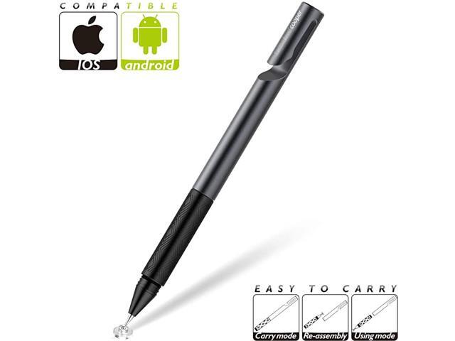 Pen Magnetic Screen Pen Reversible Stylus Pen for Touch Screens iPadProMiniAir Samsung Tablets Kindle Compacitive Screens with 2 Disc Tips Anti