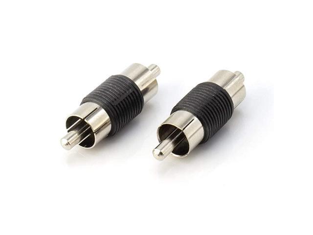 Adapter Male to Male Coupler Extender Barrel Audio Video Connectors for Audio Video SPDIF Subwoofer Phono Composite Component and More 50 Pack