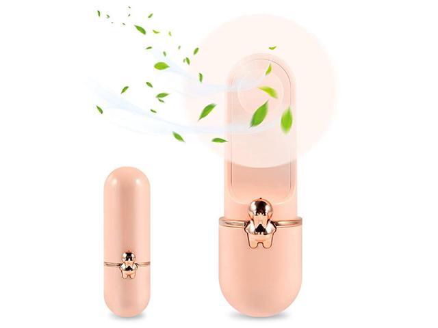 Small Portable USB Fan Personal Mini Fan Best Gifts for Wife Mom Girls Woman Office TravelQuietPink