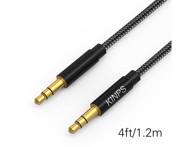 Audio Auxiliary Stereo Audio Cable 35mm Stereo Jack Male to Male Stereo Jack Cord for Phones Headphones Speakers Tablets PCs MP3 Players and More