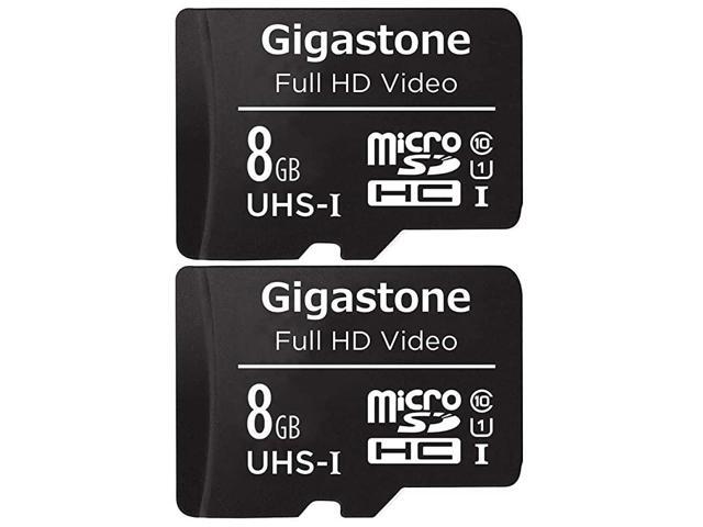 8GB 2Pack Micro SD Card FHD Video Surveillance Security Cam Action Camera Drone Professional 80MBs Micro SDXC UHSI U1 Class 10