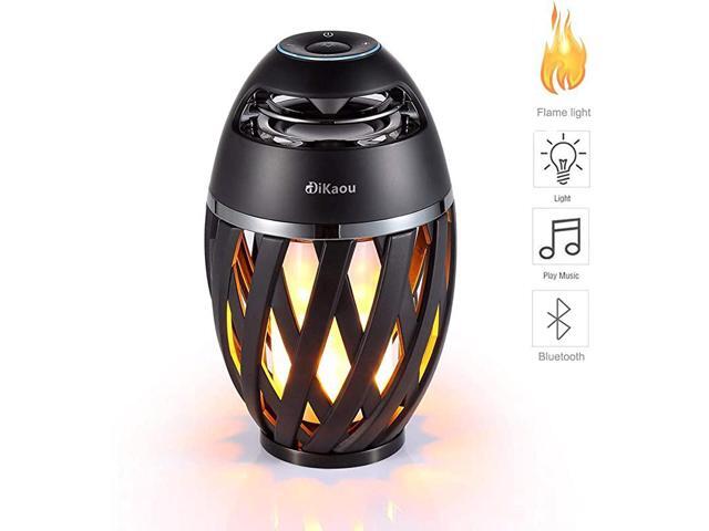 Led flame table lamp Torch atmosphere Bluetooth speakersOutdoor Portable Stereo Speaker with HD Audio and Enhanced BassLED flickers warm yellow