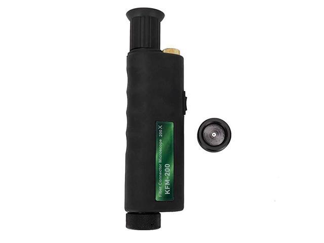 CL Fiber Optical Microscope Mini Handheld Optical Fiber Inspection Microscope with LED Light and 125mm 25mm Adapter