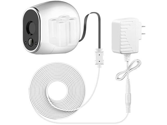 Adapter and 20 ft 6 m Outdoor Weatherproof Power Cable Compatible with Arlo Replace The Arlo Batteries CR123A to Continuously Operate Not