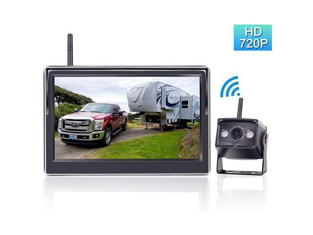 HD 1080P Digital Wireless Backup Camera System 5 TFT Monitor Highway Observation System for TrucksCarsCampersTrailersRVs Rear View Camera