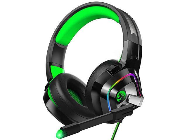 Z66 Gaming Headset for PS4 Xbox One PC Wired Over Ear Headphone with Noise Isolation Microphone LED RGB LightSurround Sound for Laptop Computer