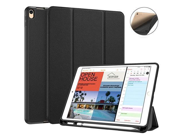SlimShell Case for iPad Air 3rd Gen 105 2019 iPad Pro 105 Inch 2017 with Builtin Pencil Holder Lightweight Smart Stand Soft TPU Back Cover Auto