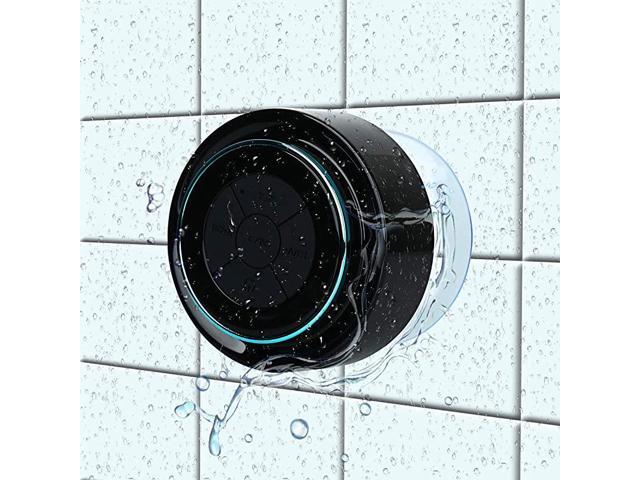 Bluetooth Shower Speakers Portable Wireless Waterproof Speaker with FM Radio Suction Cup Pairs Easily to Your Bluetooth Devices Phones Tablets