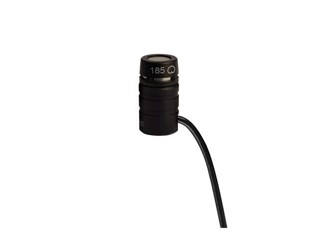WL185 Cardioid Condenser Lavalier Microphone with TA4FTQG Connector for use with Wireless SystemsBlack