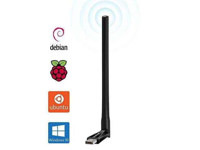 650Mbps Long Range Linux WiFi Adapter for Desktop Laptop of Ubuntu Mint Kali Debian Raspbian Lubuntu Xubuntu Zorin Raspberry Pi Windows 108187XP