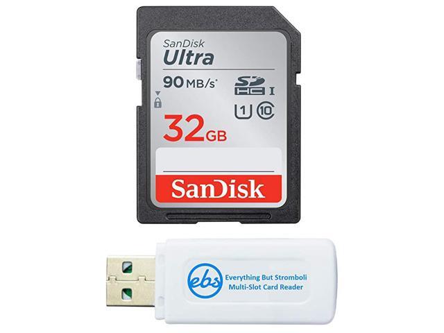 32GB SD Ultra SDHC Memory Card works with Canon Powershot ELPH 180 190 SX420 IS SX410 SX610 Camera UHSI Class 10 Bundle with Everything But