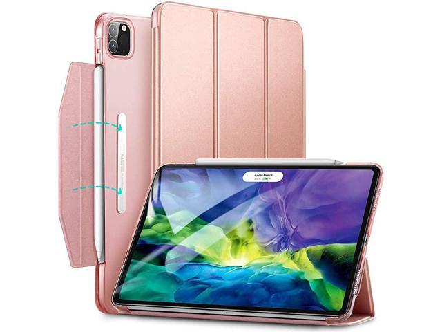 Yippee Trifold Smart Case for iPad Pro 11 2020 2018 Lightweight Stand Case with Clasp Auto SleepWake Supports Pencil 2 Wireless Charging Hard Back
