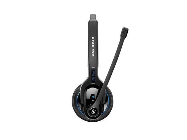 MB Pro 1 506041 SingleSided Wireless Bluetooth Headset For Mobile Phone Connection w HD Sound Noise Cancelling Microphone Black
