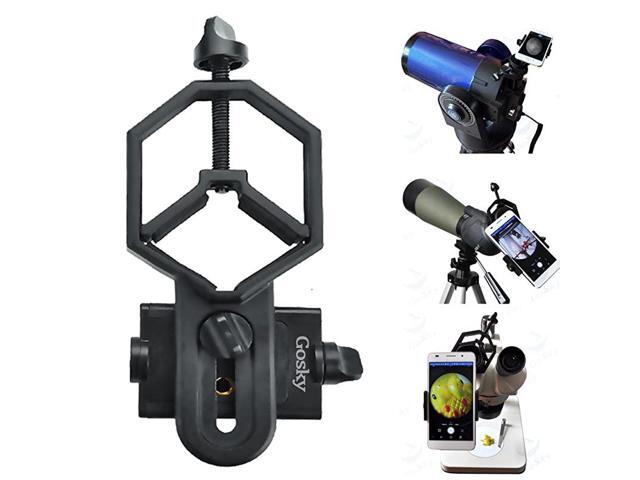 Big Type Universal Smartphone Adapter Mount for Spotting Scope Telescope Binocular Monocular Black