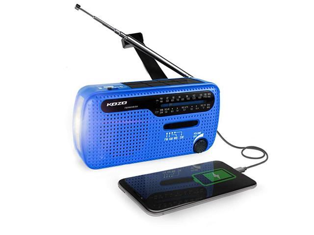 Best NOAA Weather Radio for Emergency by Multiple Ways to Charge Self Powered by Dynamo Hand Crank Solar Panel Long Antenna to Pick Up Reception