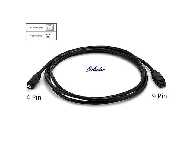 Firewire High Speed Premium DV to Firewire Cable 800 1394B 800400 IEEE 9 Pin Male to 4 Pin Male Cable 6FT for Mac Pro MacBook Pro Mac Mini iMac