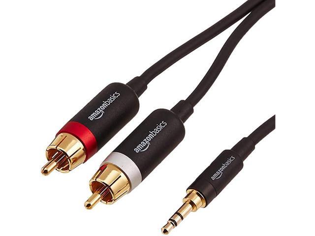 35mm to 2Male RCA Adapter Audio Stereo Cable 4 Feet