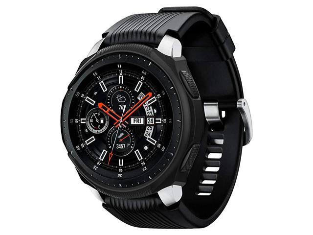 Liquid Air Armor Designed for Samsung Galaxy Watch Case 46mm 2018 Designed for Samsung Gear S3 Frontier Case 2017 Smartwatch Case Black