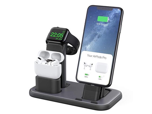 3 in 1 Charging Stand Compatible with iWatch Series 654321 AirPods Pro 12 and iPhone 11ProXsX MaxXRX88Plus77 Plus 6S 6S PlusCharger Cables Required