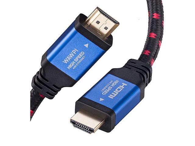 HDMI Cable HDMI 20 4K 26AWG Braided Cord High Speed 18Gbps Gold Plated Connectors Ethernet Audio Return Video 4K 2160p HD 1080p 3D for Gaming PC TV