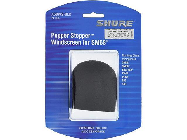 A58WSBLK Foam Windscreen for All Ball Type Microphones Black