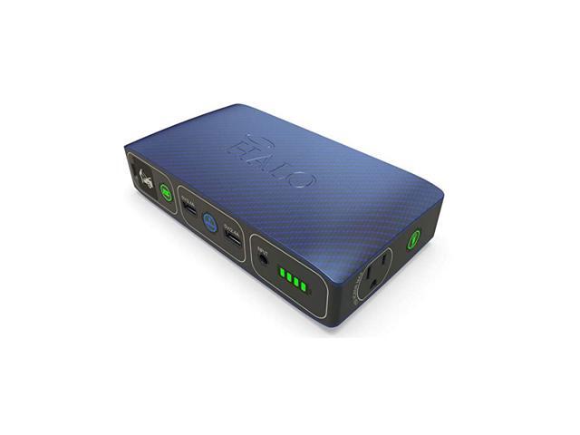 Bolt 58830 mWh Portable Phone Laptop Charger Car Jump Starter with AC Outlet and Car Charger Blue Graphite